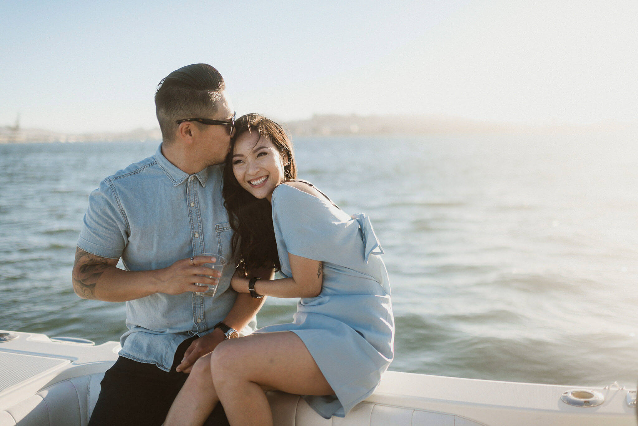 Boat Engagement – Bay Area Documentary Wedding Photography